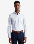 Stretch Must Have Solid Dress Shirt - Sky