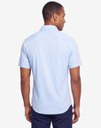 Solid Stretch Short Sleeve Shirt - Sky Blue