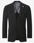 Waffle Textured Blazer - Black
