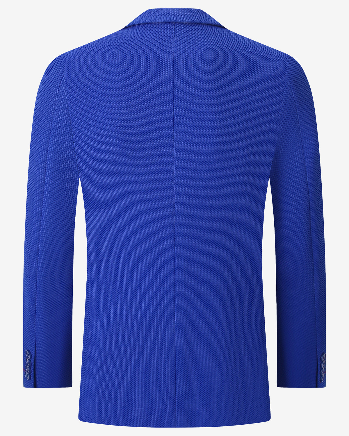 Waffle Textured Blazer - Royal Blue