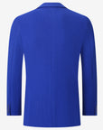 Waffle Textured Blazer - Royal Blue
