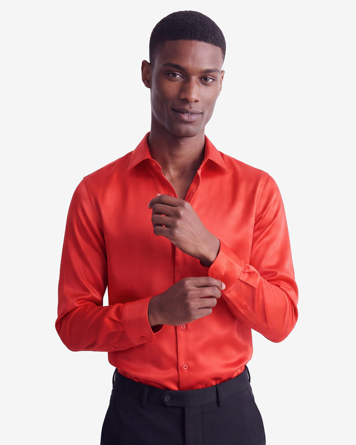 Satin Collared - Red