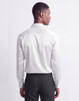Satin Banded Collar Solid - White (Copy)
