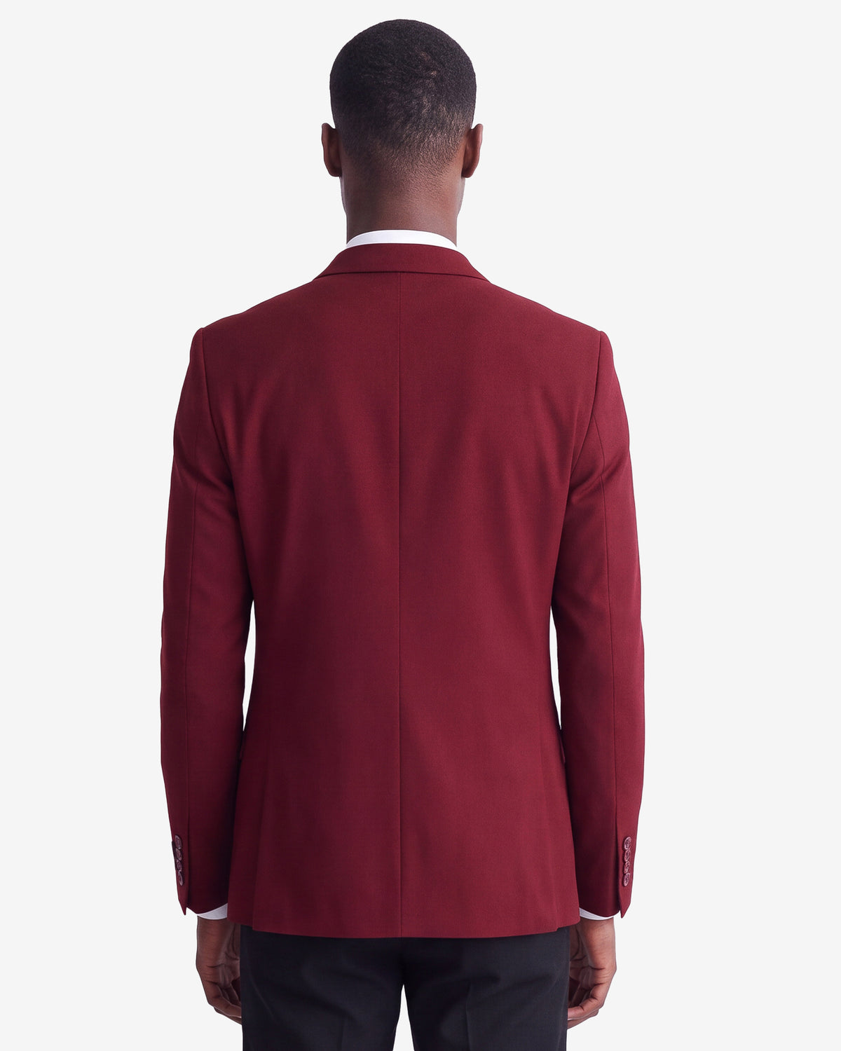 Sateen Blazer - Burgundy