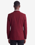 Sateen Blazer - Burgundy