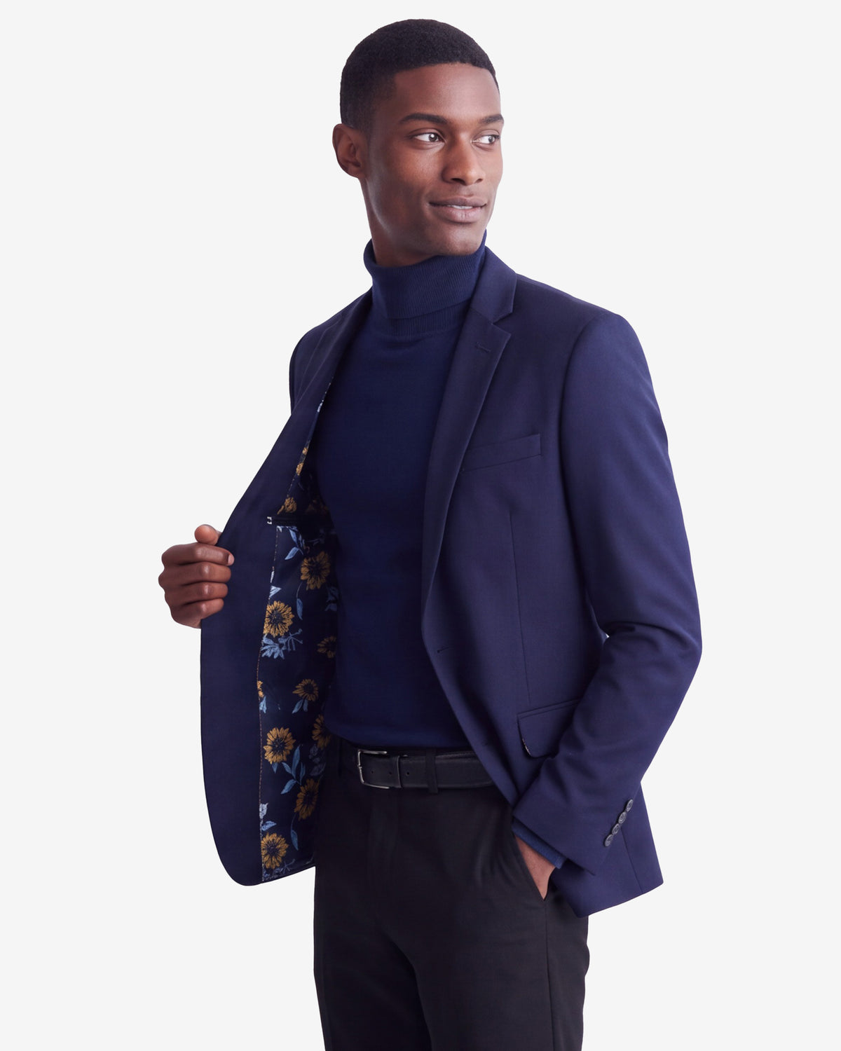 Sateen Blazer - Navy