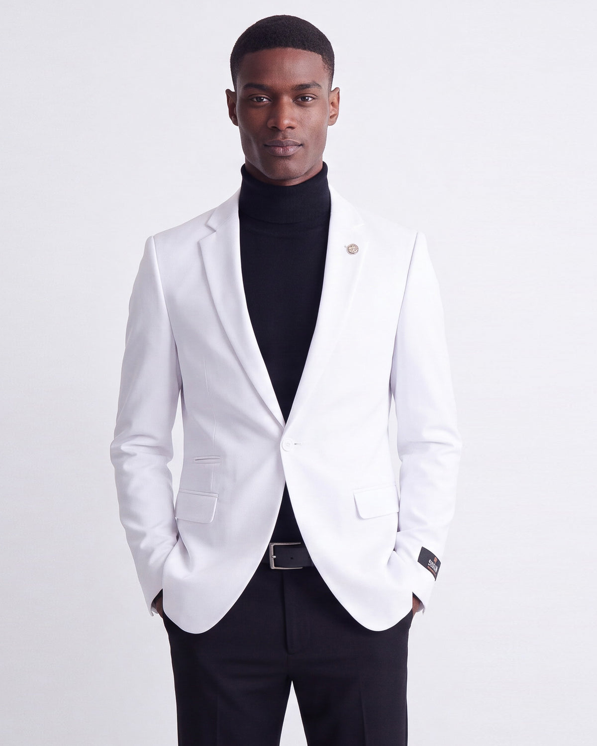 Sateen Blazer - White