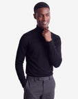 Solid Turtleneck - Black