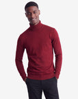 Solid Turtleneck - Burgundy