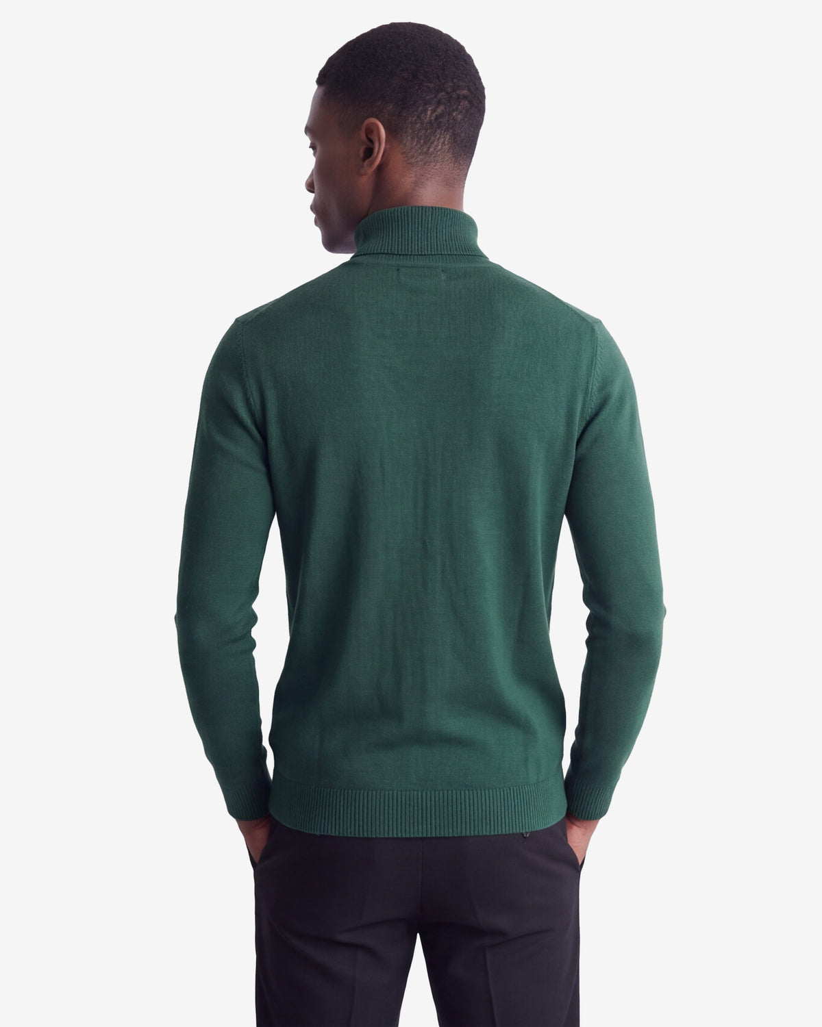 Solid Turtleneck - Hunter Green