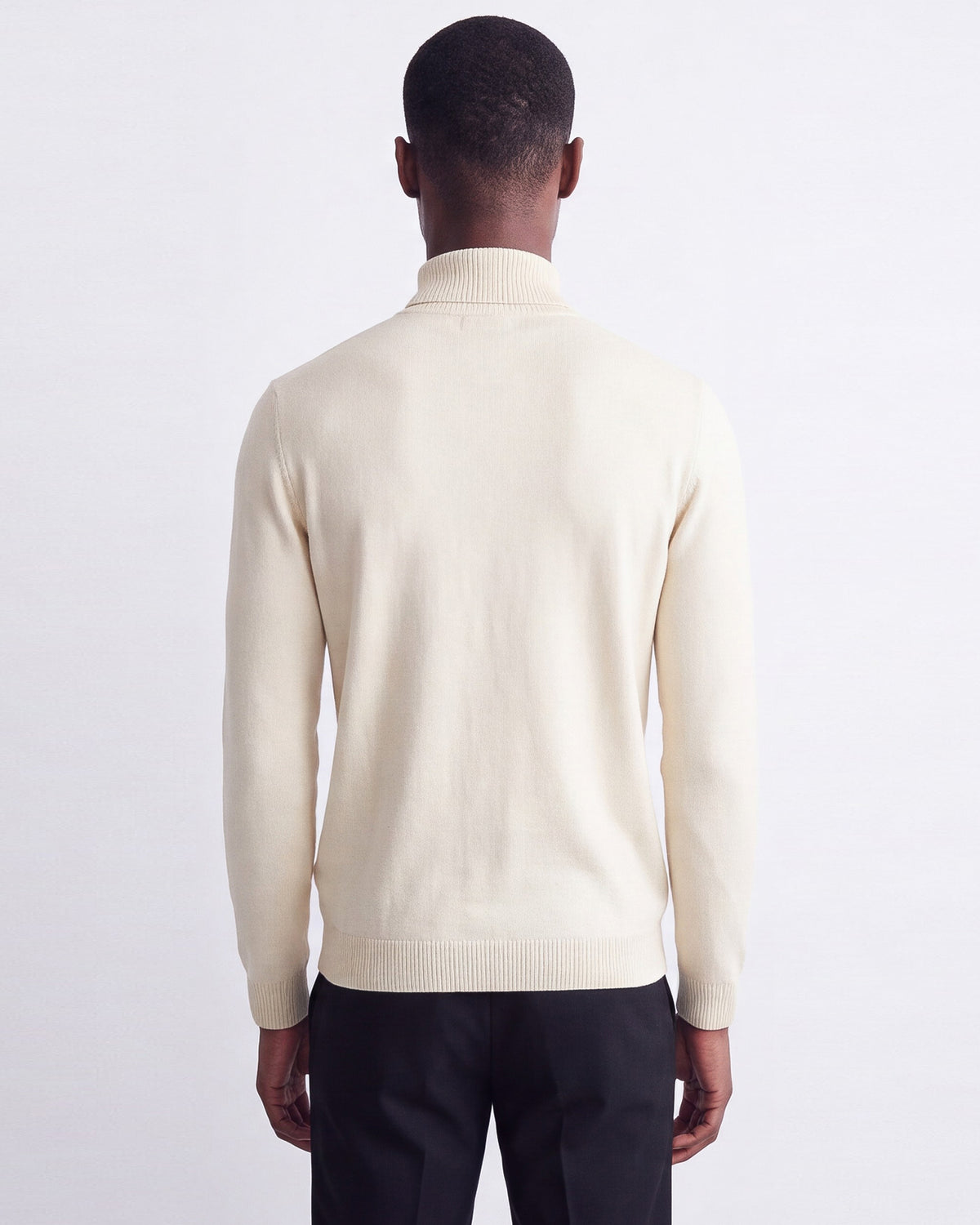 Solid Turtleneck - Ivory