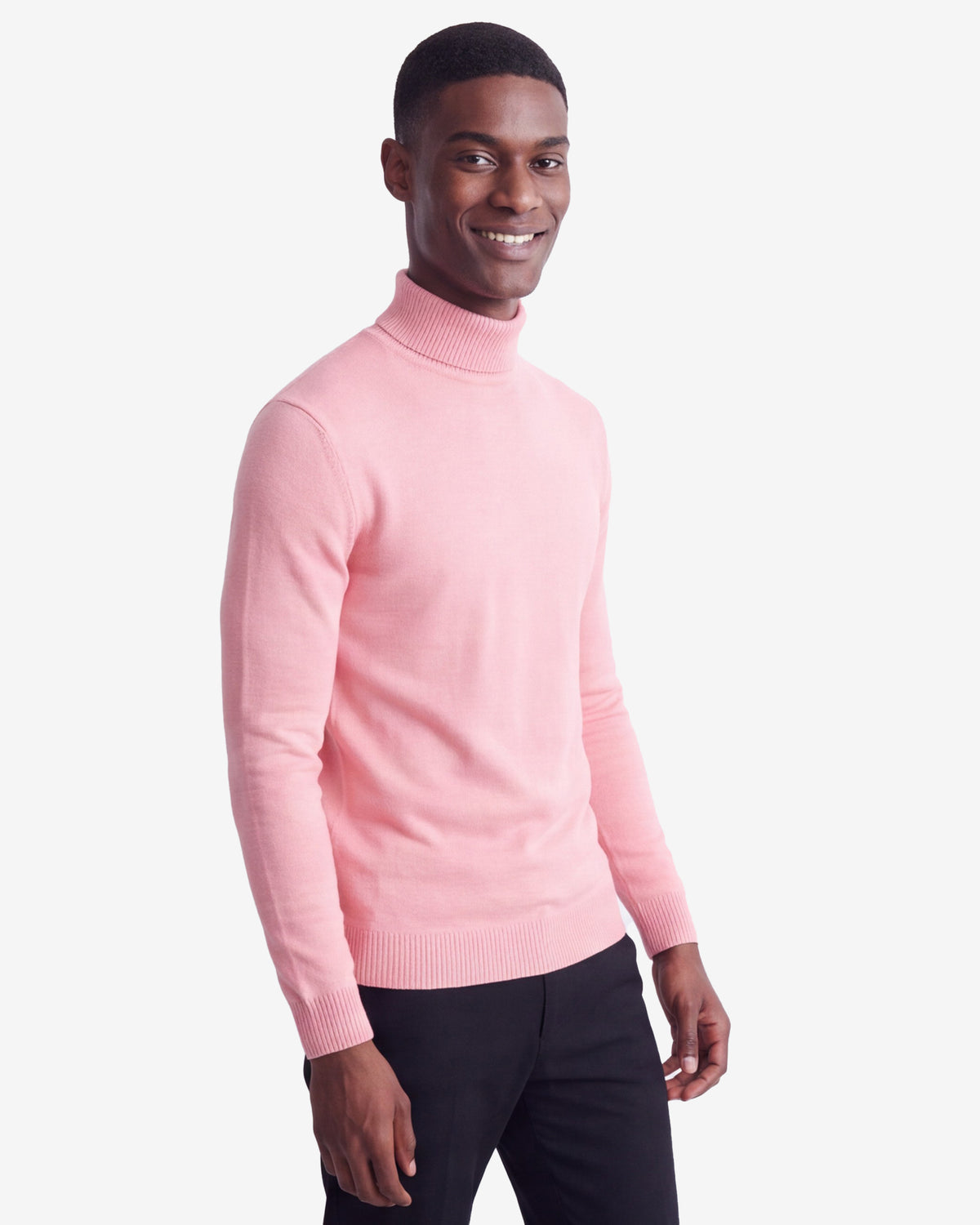 Solid Turtleneck - Light Pink