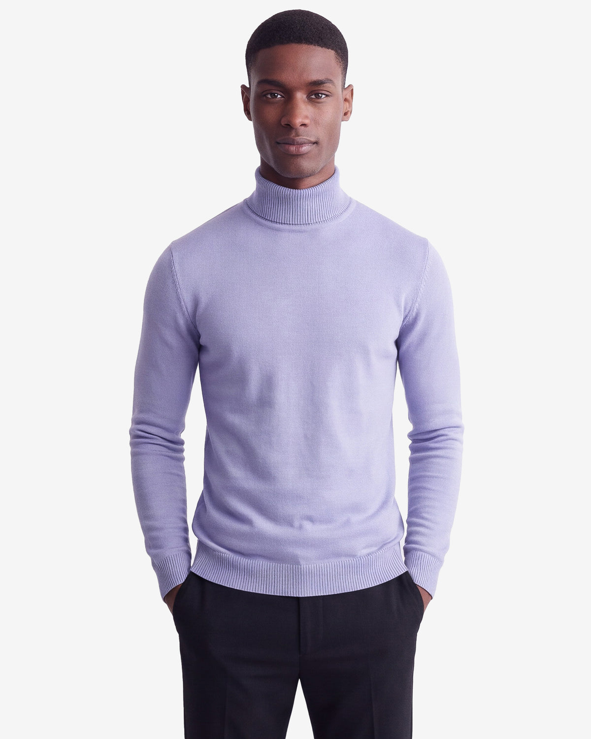 Solid Turtleneck - Lilac