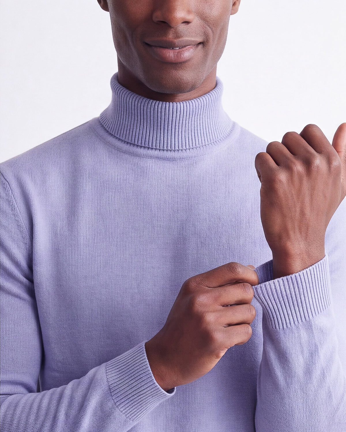 Solid Turtleneck - Lilac