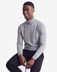 Solid Turtleneck - Silver