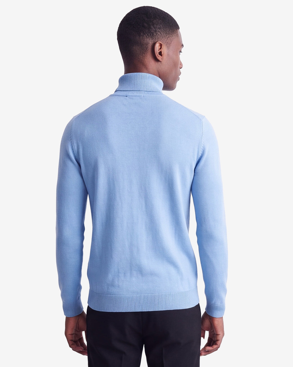 Solid Turtleneck - Sky Blue