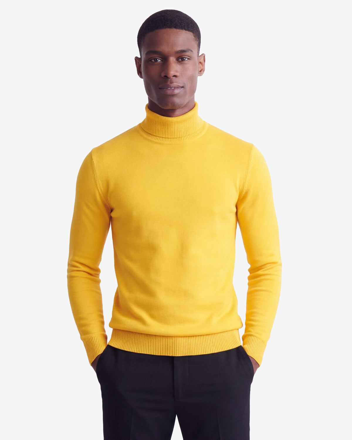 Solid Turtleneck - Yellow