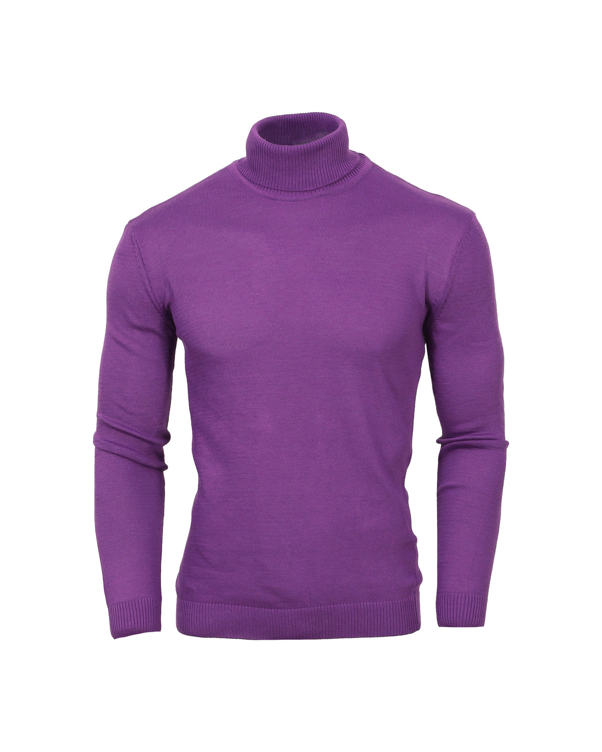 Solid Turtleneck - Eggplant