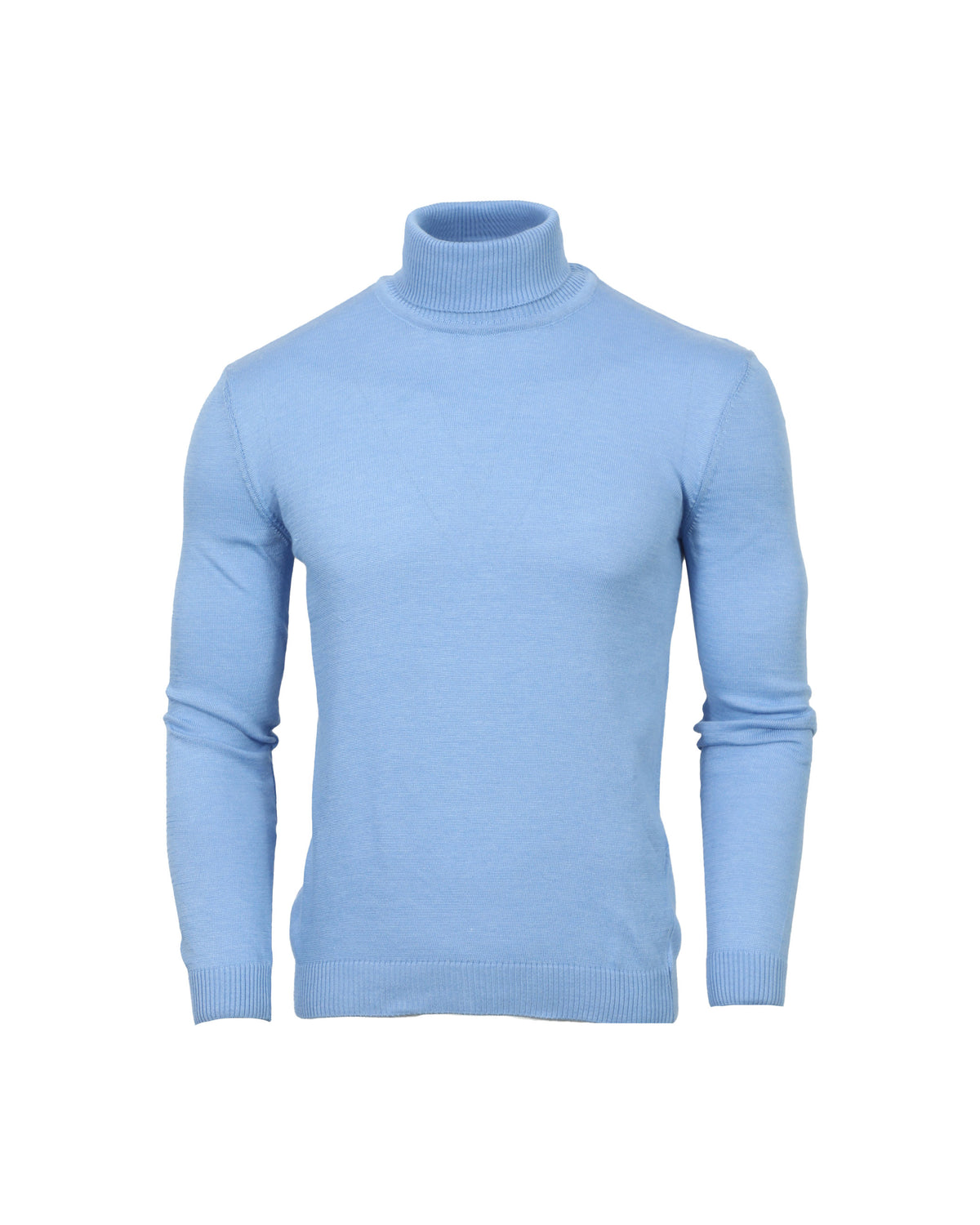 Solid Turtleneck - Sky Blue