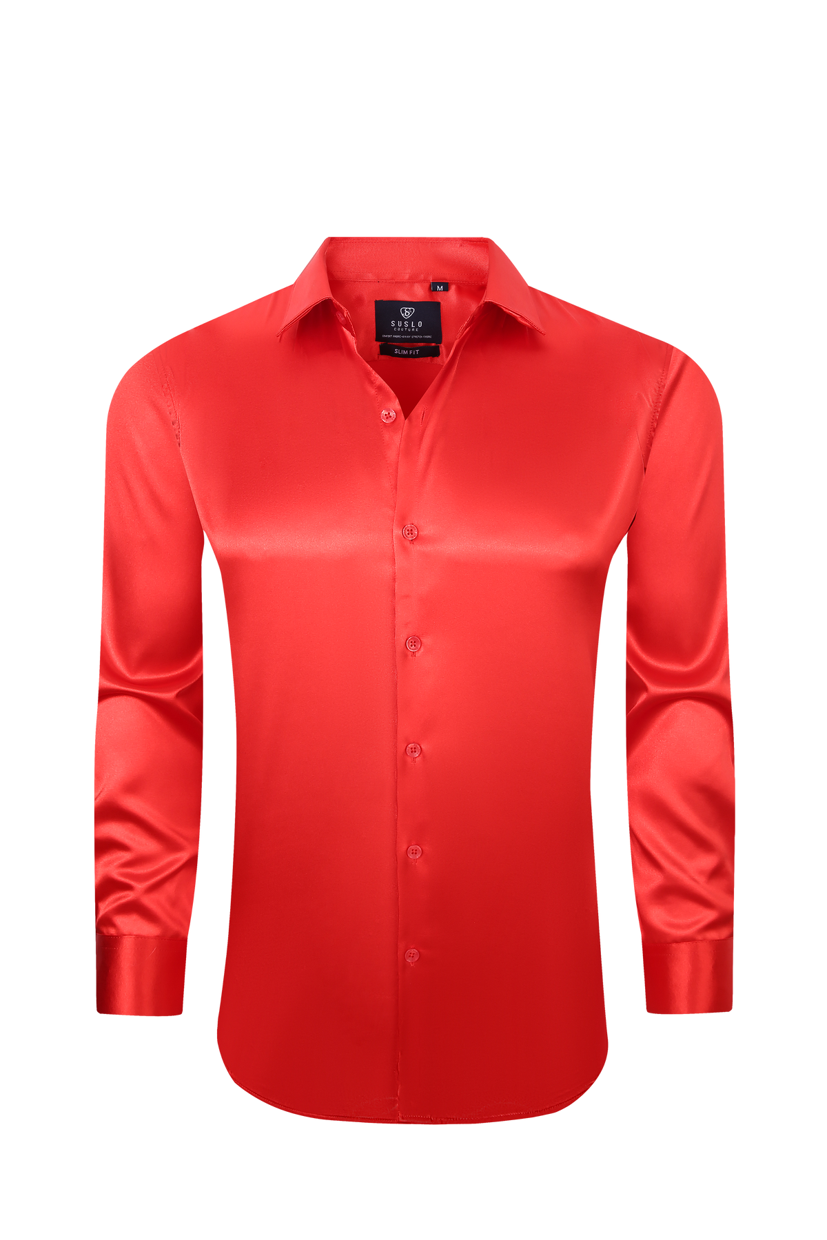 Satin Collared - Red