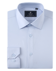 Stretch Must Have Solid Dress Shirt - Sky