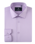 Stretch Must Have Solid Dress Shirt - Lilac