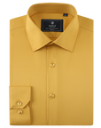 Stretch Must Have Solid Dress Shirt - Gold