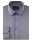 Stretch Must Have Solid Dress Shirt - Grey